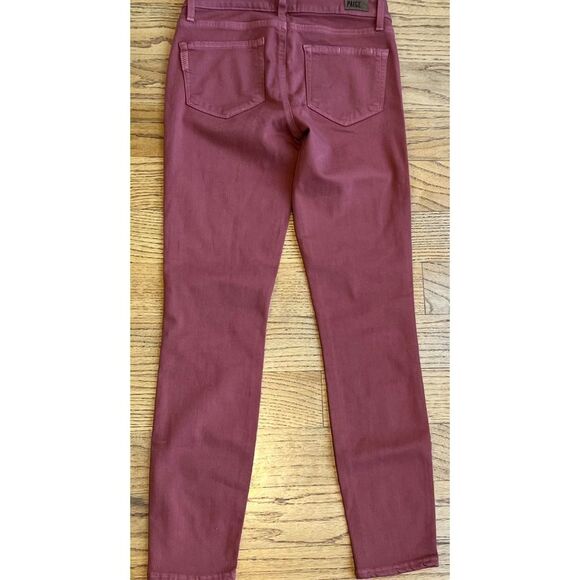 PAIGE Verdugo Ankle Low Rise Skinny Jeans Orange Size 25 - Picture 6 of 11